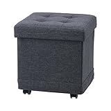 不二貿易 フォールディングスツール ベルク 幅38cm グレー 85751