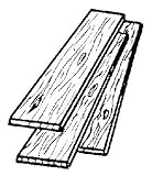 サンダーバードフォレストPoplarボード1 " x 2 " x 5 ' Poplar