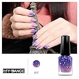 カメレオンネイル マニキュア Timsa 1ボトル 変色グリッター マニキュアピールオフ温度によって色が変わるポリッシュ 変色 ネイルアート 2018 人気 新作 ネイル用品 ジェルネイル 14ml(