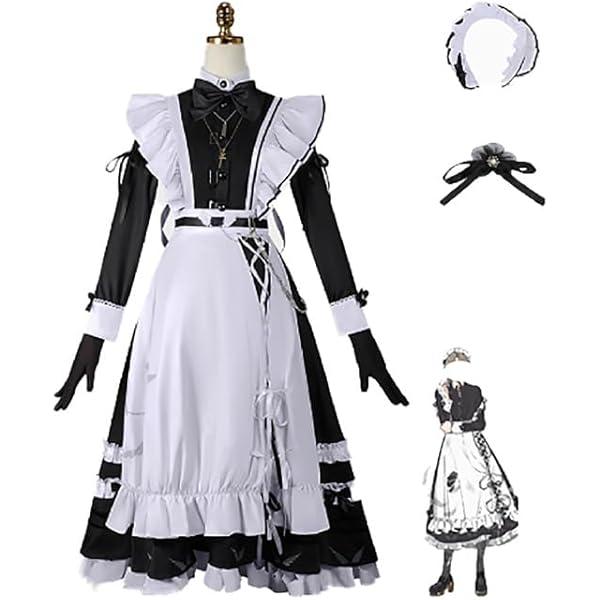 Amazon.co.jp: [NAMIKOE] 叶 メイド服 コスプレ 衣装 葉 かなえ 靴下