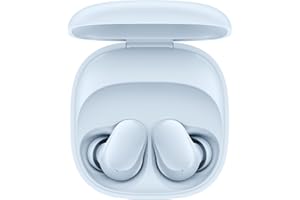 Xiaomi ワイヤレスイヤホン Redmi buds 6 Play 36時間の再生時間 AI 通話時ノイズリダクション 低遅延モデル 超軽量 Google Fast Pair対応 急速充電 USB Type-C ブルー