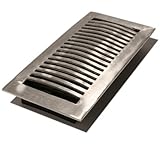 Decor Grates LA410-NKL 4-Inch by 10-Inch Aluminum Floor Register, Nickel [並行輸入品]