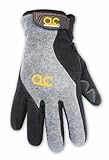 Custom Leathercraft 2075L Large Fleece Lined Gloves With Reinforced PVC Palm