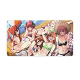 マウスパッド 五等分の花嫁 アニメ キャラクター キーボードマット 水 耐久性良い 滑り止めゴム底 可愛い レザー 超 デスクパッド おしゃれ プレイマット アニメキャラ オフィス自宅兼用 アニメ・萌えグッズ 40X75cm