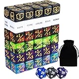 63個 アビリティ キーワード マジックカウンターダイス MTGカウンター ダイスセット ライフバフトークン D6ダイス Magic The Gathering、TCG、カードゲームアクセサリーに対応