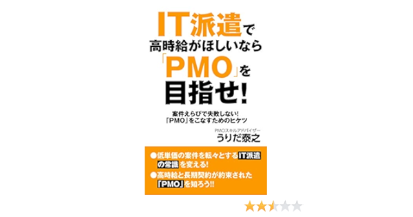 It派遣で高時給がほしいなら Pmo を目指せ 失敗しないses対応 Pmo をこなすためのヒケツ うりだ泰之 コンサルティング Kindleストア Amazon