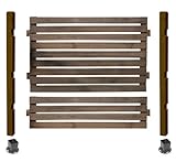 ボーダーフェンス スタンダード ミドルタイプ1面用セット(平地金具) ダークブラウン BFST-MDHB-DBR