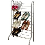 山善(YAMAZEN) 玄関収納 シューズラック(幅54) シルバー SR-544(SG)