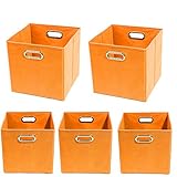 Modern Littles Organization Bundle-5 Storage Bins, Bold Orange by Modern Littles