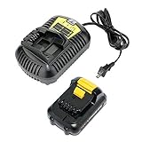 efluky Dewalt 12V Replacement Battery+Charger 1.5Ah Max Lithium-Ion Battery Pack DCB120 DCB127 [並行輸入