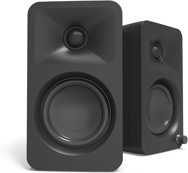 【国内正規品】Kanto アクティブデスクトップスピーカー ORA マットブラック Bluetooth5.0/USB-C入力(24-bit/96kHz)/RCA入力/100W DSP/ハイレゾ対応 - 1