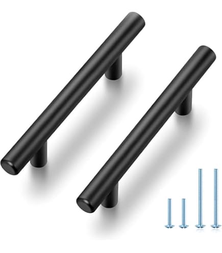 Sopoby Privacy Door Knob, 10 Pack Matte Black Round Keyless Doorknobs Interior/Exterior Lockset, Privacy Locking Door Knobs For Bedroom/Bathroom