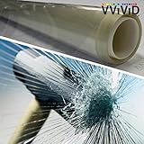 VViViDクリア保護用4 Milビニールウィンドウガラスラップ飛散防止セキュリティフィルムLargeウィンドウロール 60" x 78" clearprotectivefilm60x78