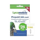 アメリカ・ハワイSIM lycamobile 30日LTE6GB 米国内通話・SMS無制限コミコミパック＋YM SIMピンセット (日本語オリジナルマニュアル付)