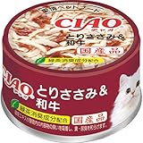 チャオ ホワイティ とりささみ＆和牛 85g×24缶