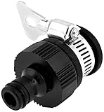 uxcell 調整出来るプラスチック　家庭用の水の管継手　管の接続　ワンタッチ　エルボ