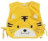 (コ-ランド) Co-land ベビー ポンチョ ベスト アニマル デザイン なりきり 厚手 エプロン 袖なし 動物 柔らかい ビブ 出産祝い ギフト 虎 70