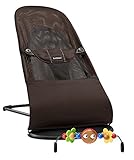 【トーイ付セット】ベビービョルン【日本正規品保証付】バウンサーバランスソフト メッシュ ブラウン/ブラック 木製トーイセット 005506