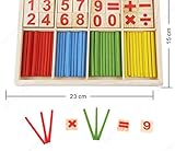 算数＋虫さん型数字ブロックセット　「虫さんブロックやカラフル棒を使いながら、遊びながら楽しく算数や英語のお勉強！」算数パズル　算数時計　 ポパイの算数　算数セットおはじき 積み木　おもちゃ　かけざん　