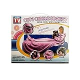 Cute Cuddle Blanket Super Cozy Body Blanket with sleeves Pink [並行輸入品]