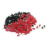 SODIAL 16AWGワイヤーE1508プレ絶縁フェルール端子　赤黒　500件