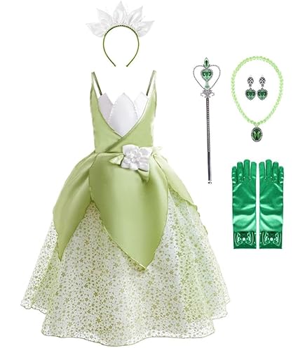 み*ー様 【ディズニーワールド】ティアナ ドレス＋ティアラ＋ワンド＋サンダル セ み*ー様 【ディズニーワールド】ティアナ ドレス＋ティアラ＋