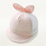 帽子 新生児 夏 ベビー 帽子 女の子 ハット ウサギ 耳 付き 綿 赤ちゃん 日よけ帽子 可愛い アニマル 帽子 無地 日よけ 出産祝い ベビー baby 子供 お出かけ アウトドア ビーチハット 