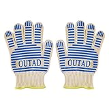 MolySun 手袋 作業用 手袋OUTAD耐熱手袋耐熱防水BBQセット5本指手袋