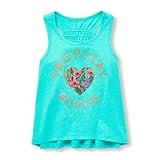 The Children 's Place Baby Girls ' Americana Crochet Backタンク カラー: ブルー