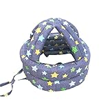 Zafina 幼児用スポンジヘルメット デニム風 ベビー ヘルメット 軽量 頭部の保護に安心　ケガ 防止 (ネイビー)