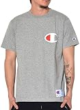 [チャンピオン] Tシャツ 半袖 定番 ジョックタグ ビッグCロゴ刺繍 C3-F362 メンズ オックスフォードグレー M