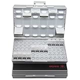 AideTek 2BOX-ALL-96 パーツケース チップ抵抗 チップコンデンサ 96値を確実に整理収納 専用ラベルシール付