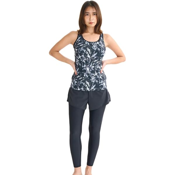 【ROXY】3点セット　（Tシャツ、キャミソール、レギンス） Amazon.co.jp: [ロキシー] 取り外し可能パッド付キャミソール フル丈の