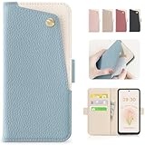 CASSYOOK 適用 moto g64 5G ケース 手帳型 モトローラ g64 5G スマホケース 財布型 モトg64y カバー カードポケット付き moto g64y 5G 手帳型ケース 全面保護 カード収納 横置きスタンド機能 高級PUレザー おしゃれ 上質な手触り 擦り傷防止(ブルー）