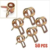 Yunshuo 50 Pieces Motorcycle Scooter Car Vehicle ATV Go Kart Fuel Line Hose Tubing Water Pipe Air Tu