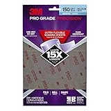 3M 28150PGP-UF5 PRO GRADE PRECISION ULTRA FLEXIBLE SANDING SHEETS - 7" X 4.5" - 4 SHEEETS/PACK - 150