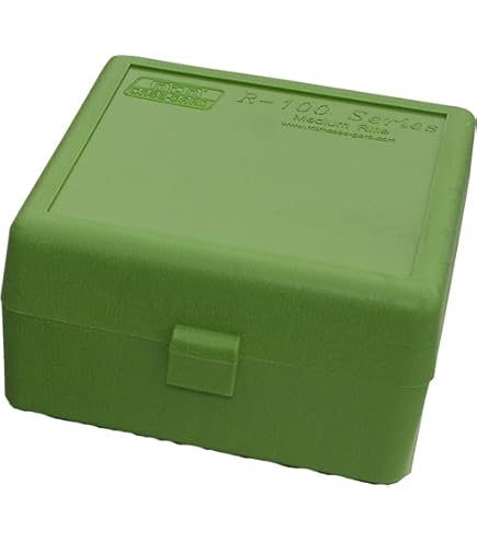 Amazon.co.jp: MTM 蓋つき弾薬ケース ライフル弾 100発収納 22-250 308