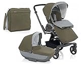Ingelsina Quad Stroller With Bassinett and Diaper Bag (Forest(Green)) by Ingelsina [並行輸入品]