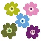 Wallies 13479 Pop Flowers Wallpaper Mural [並行輸入品]