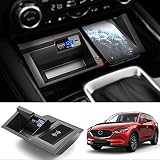 2022革新版 車載 ワイヤレス充電器 マツダ(Mazda) CX5 CX-5 2017-2021専用 15W Qi 急速充電 QC3.0 USB iPhone/Samsung等対応