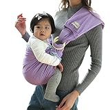 WANYI スリング ベビー スリング 新生児 多機能 抱っこひも 新生児 ベビーキャリア 軽い 軽量 新生児から3歳頃ま で使えるベビースリング　出産祝いにも,　抱っこひも新生児 (パープル)