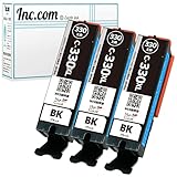 Inc.com BCI-330XL (BK/ブラック) 互換 インク カートリッジ ３本セット 残量表示対応最新ICチップ ISO14001/ISO9001認証工場生産 国内梱包再検品 キヤノン 用 330 330XL