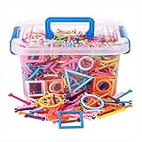 マジックスティックプラスチック製ビルディングブロック教育玩具-1350pc / box