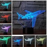 LED Night Light 3d Illusionベッドサイドテーブルランプ7色変更Sleeping照明スマートタッチボタンキュートギフトPresent温めクリエイティブ装飾理想的なアートand 