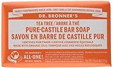 ドクターブロナーマジックソープ バー140g ティーツリー[並行輸入品]