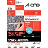 エーワン ラベルシール 下地がかくせるタイプ 110面 12シート 31571