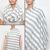 Nursing Scarf - Nursing Cover - Nursing Cover Scarf - Infinity Scarf - Nursing Infinity Scarf (Grey 