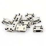 uxcell マイクロB USB PCBマウント 5ピン メス SMT コネクタ データポート 10個