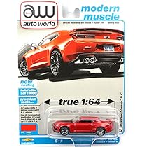 オートワールド　2018　シボレー　カマロ　ZL1　1/64　赤 Amazon | auto world 1:64SCALE PREMIUM RELEASE 