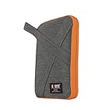 BUBM Designer Electronics Accessories Carry Case / Travel Organizer Bag with Handle (Medium, Grey) [